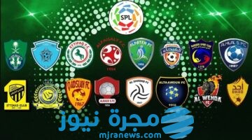 جدول ترتيب فرق الدوري السعودي للمحترفين 2024