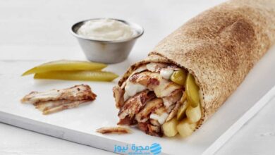 طريقة عمل شاورما في البيت مثل المطاعم