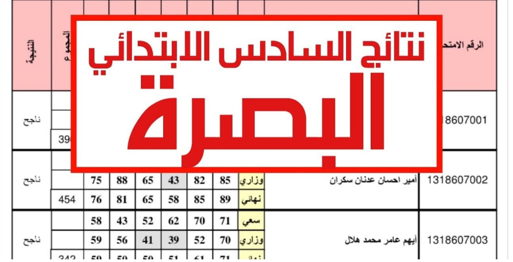 ملفات pdf.. رابط نتيجة السادس الابتدائي البصرة 2024 عبر موقع وزارة التربية العراقية epedu.gov.iq