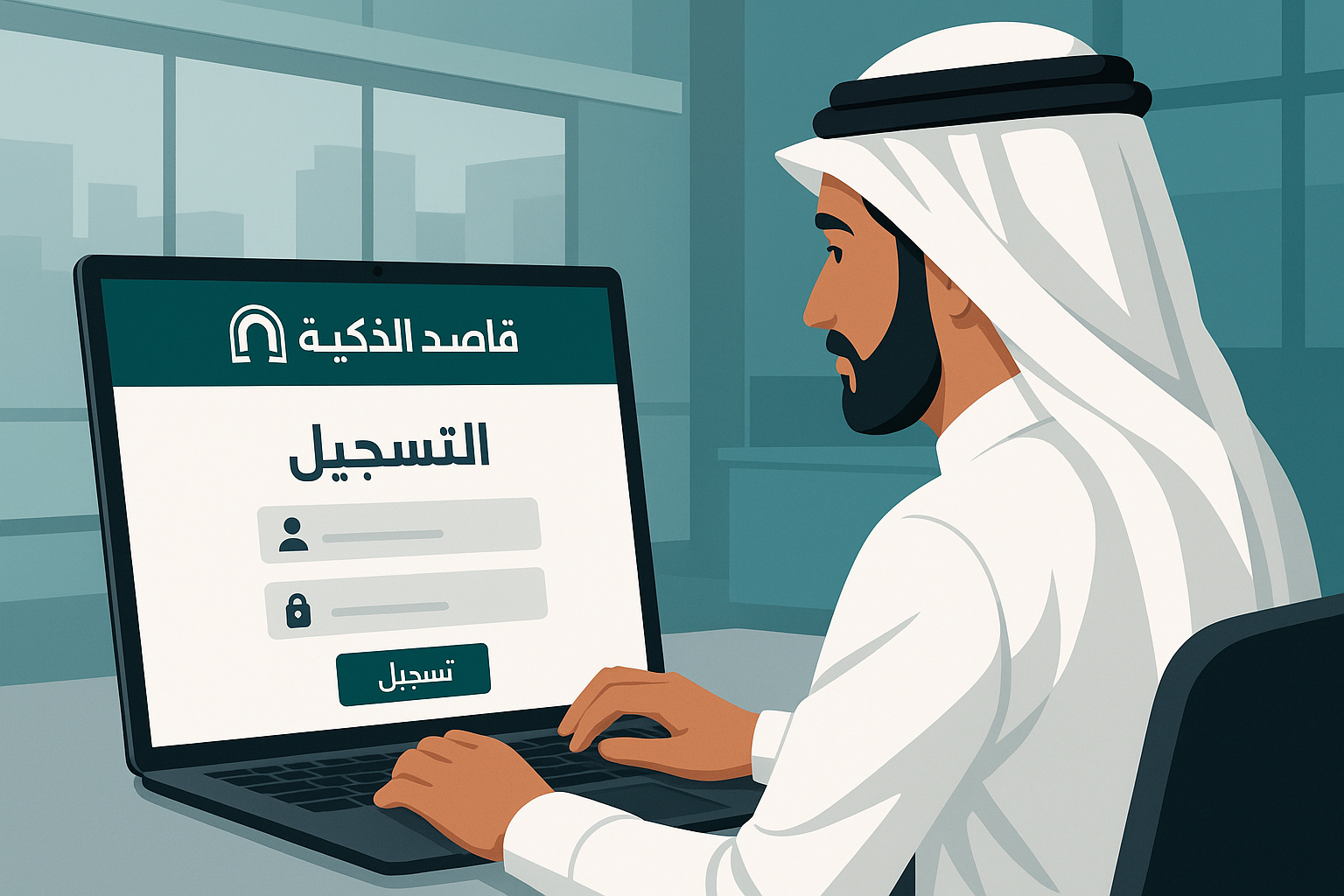 التسجيل في بوابة قاصد الذكية في السعودية