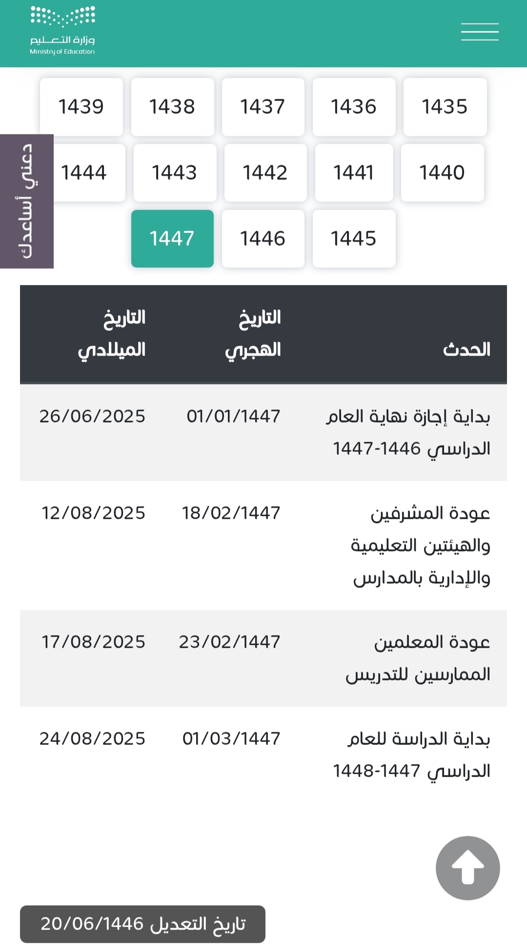موعد الإجازة الصيفية لطلاب المدارس 2025 في السعودي
