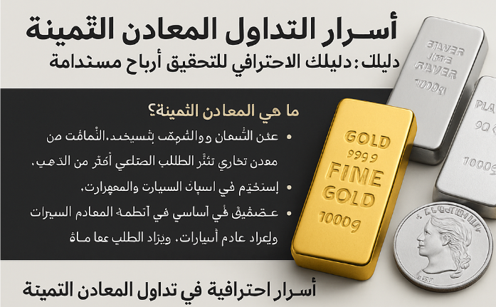 أسرار التداول بالمعادن الثمينة: دليلك الاحترافي لتحقيق أرباح مستدامة