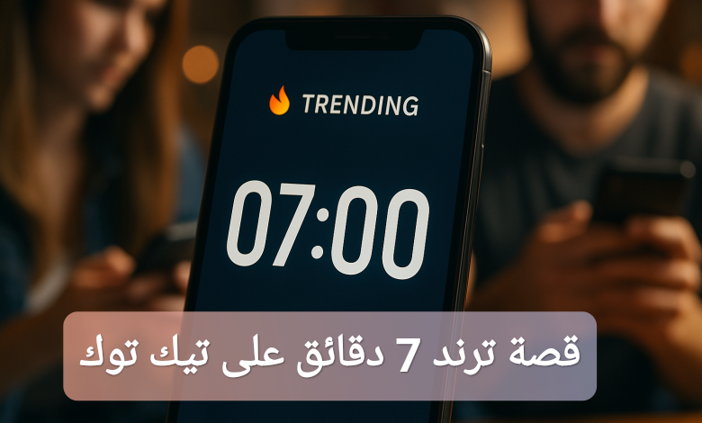 قصة ترند 7 دقائق على تيك توك