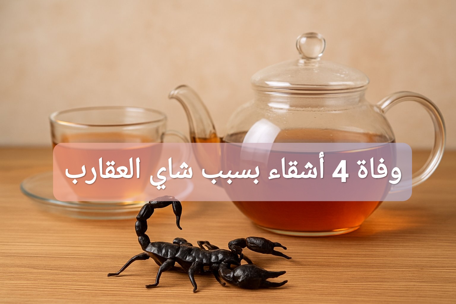 وفاة 4 أشقاء بسبب شاي العقارب