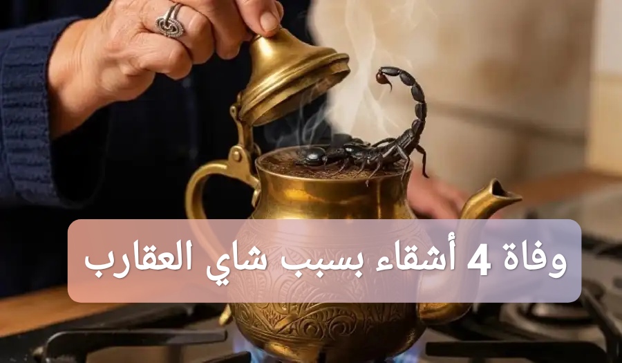 وفاة 4 أشقاء بسبب شاي العقارب