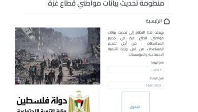 تسجيل مساعدات غزة عبر وزارة التنمية الاجتماعية