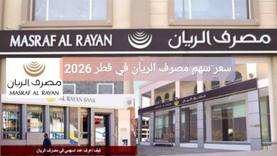 سعر سهم مصرف الريان في قطر 2026