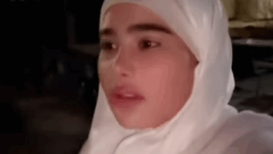 فيديو انجي خوري تلبس حجاب للمرة الثانية