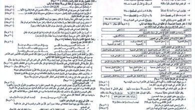 سلم تصحيح العربي بكالوريا أدبي 2026 في سوريا: الحل الرسمي