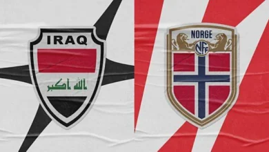 مشاهد مبارة العراق والنرويج